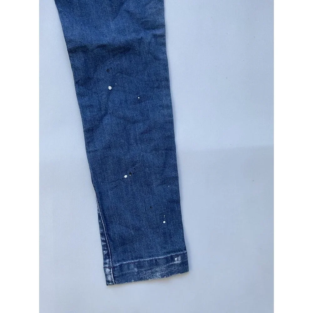 $120 Diesel Girls Pugge-J SP1 Super Slim Skinny Jeans Blue Size 12Y